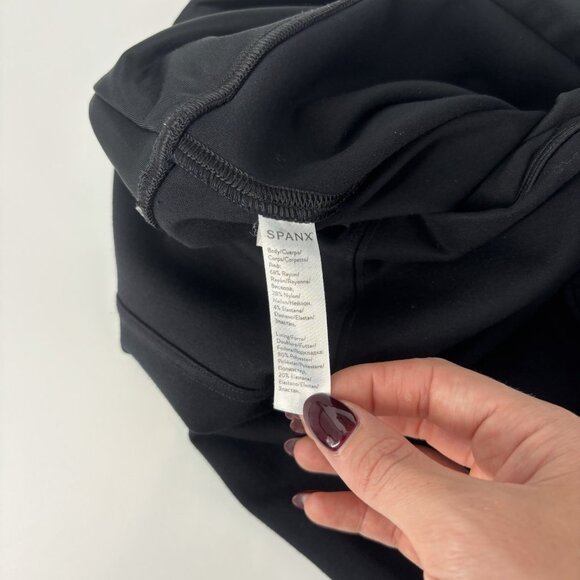 SPANX Ankle Length Ponte Black Leggings High Waist Women's Size 1X 20262R - Picture 6 of 9